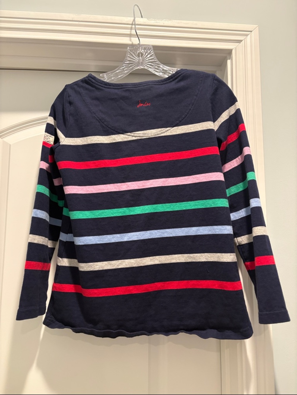 Joules Navy Long-Sleeve Striped Top - Picture 5 of 6
